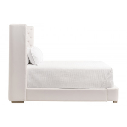 Essentials Barclay Queen Bed - Livesmart Machale Ivory Natural Gray Oak
