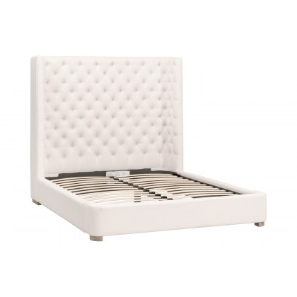 Essentials Barclay Cal King Bed - Livesmart Machale Ivory Natural Gray Oak