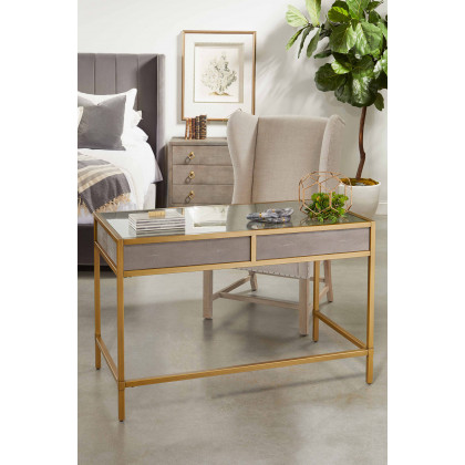Essentials Chandler Cal King Bed - Dark Dove Natural Gray