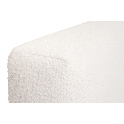 Essentials Warren Queen Bed - Performance Boucle Snow Natural Gray
