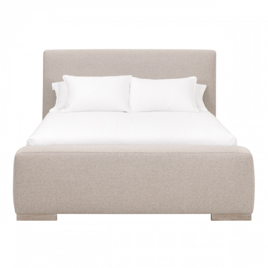 Essentials Warren Cal King Bed - LiveSmart Gellar-Jute, Natural Gray Oak