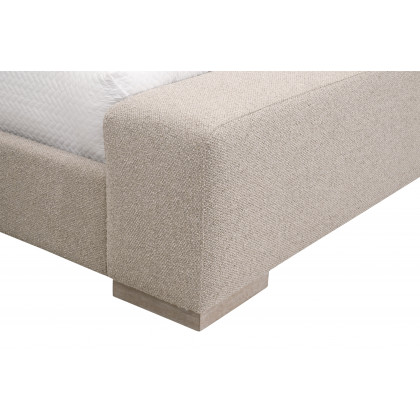 Essentials Warren Cal King Bed - LiveSmart Gellar-Jute, Natural Gray Oak