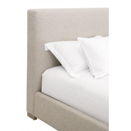 Essentials Warren Cal King Bed - LiveSmart Gellar-Jute, Natural Gray Oak