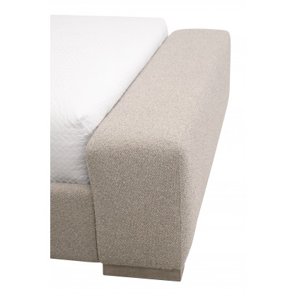 Essentials Warren Cal King Bed - LiveSmart Gellar-Jute, Natural Gray Oak