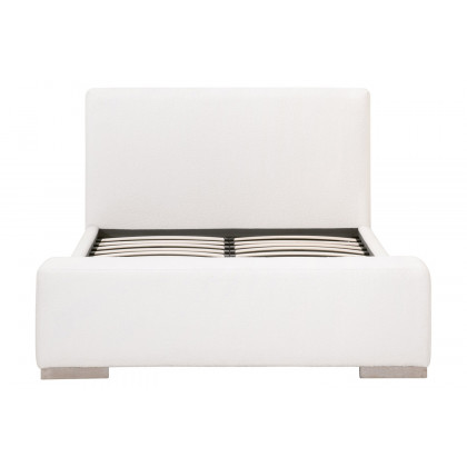 Essentials Warren Standard King Bed - Performance Boucle Snow Natural Gray