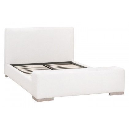 Essentials Warren Standard King Bed - Performance Boucle Snow Natural Gray