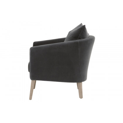 Essentials Gordon Club Chair - Dark Dove Velvet