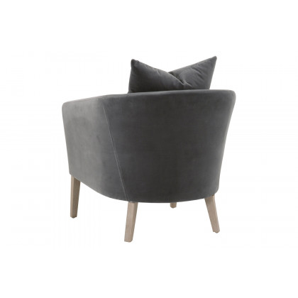 Essentials Gordon Club Chair - Dark Dove Velvet