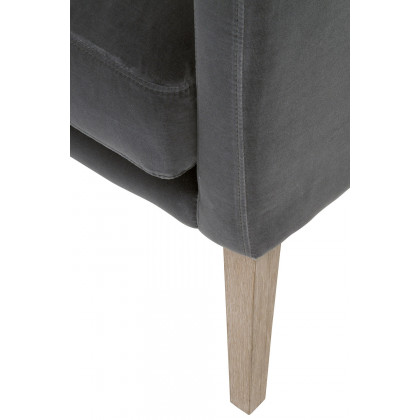 Essentials Gordon Club Chair - Dark Dove Velvet