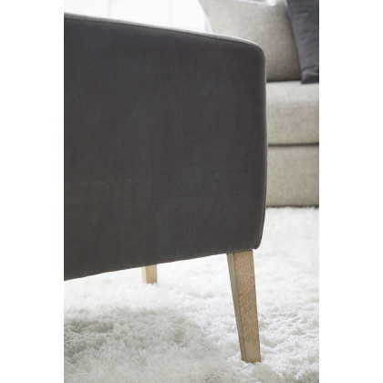 Essentials Gordon Club Chair - Dark Dove Velvet