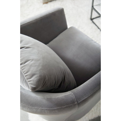 Essentials Gordon Club Chair - Dark Dove Velvet