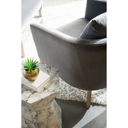Essentials Gordon Club Chair - Dark Dove Velvet