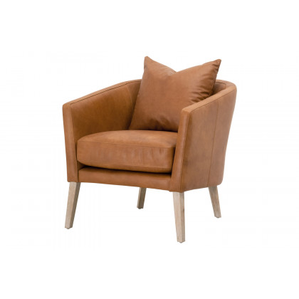 Essentials Gordon Club Chair - Whiskey Brown