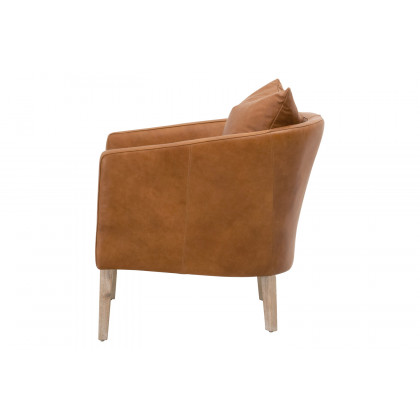 Essentials Gordon Club Chair - Whiskey Brown