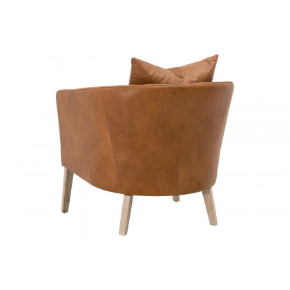 Essentials Gordon Club Chair - Whiskey Brown
