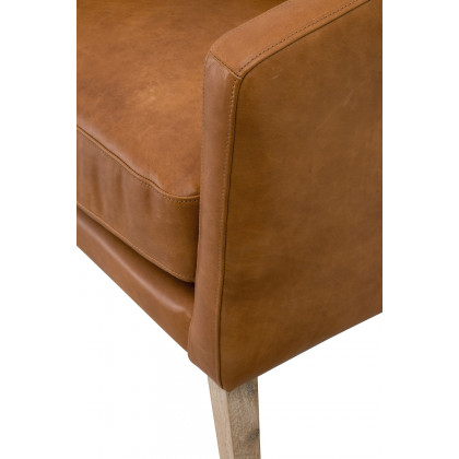 Essentials Gordon Club Chair - Whiskey Brown