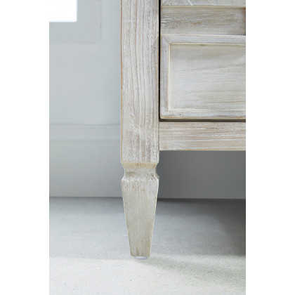 Essentials - Bella Antique Emerie Entry Cabinet in White Wash Pine