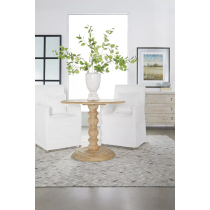 Essentials - Bella Antique Emerie Entry Cabinet in White Wash Pine