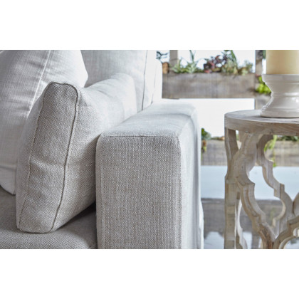 Essentials Bella Antique Clover End Table - Smoke Gray