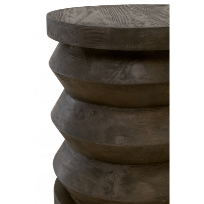 Essentials Bella Antique Pier Accent Table - Drift Brown Pine
