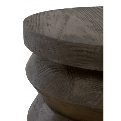 Essentials Bella Antique Pier Accent Table - Drift Brown Pine