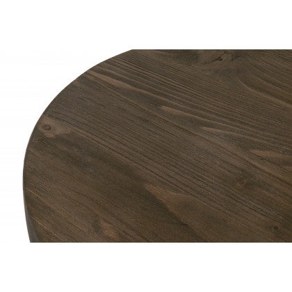 Essentials Bella Antique Pier Accent Table - Drift Brown Pine