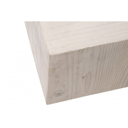 Essentials - Bella Antique Montauk Coffee Table in White Wash Pine