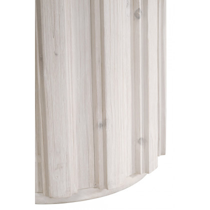Essentials Bella Antique Roma 54" Round Dining Table - White Wash Pine