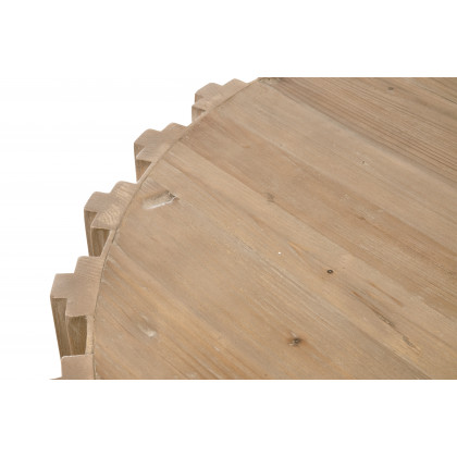 Essentials Bella Antique Roma Coffee Table - Smoke Gray Pine