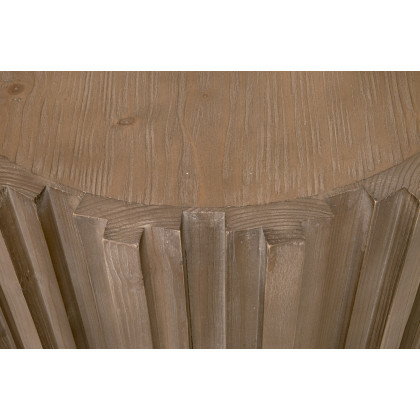 Essentials Bella Antique Roma End Table - Smoke Gray Pine