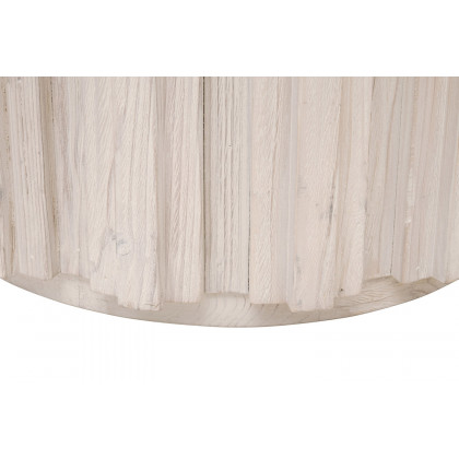 Essentials Bella Antique Roma End Table - White Wash Pine
