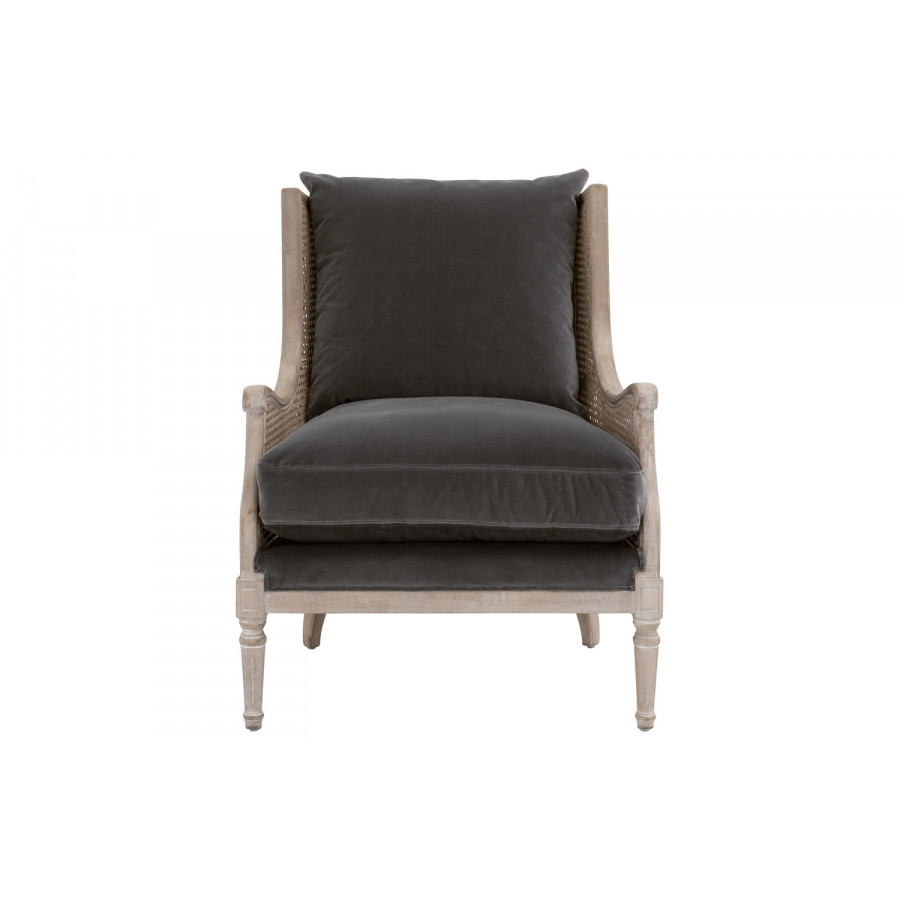 Essentials Churchill Club Chair - Dark Dove Velvet
