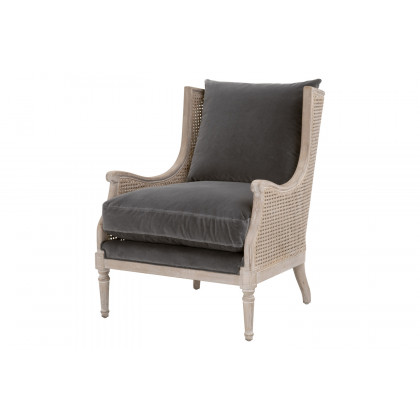 Essentials Churchill Club Chair - Dark Dove Velvet