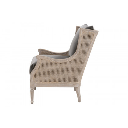 Essentials Churchill Club Chair - Dark Dove Velvet