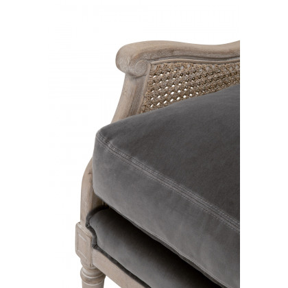 Essentials Churchill Club Chair - Dark Dove Velvet