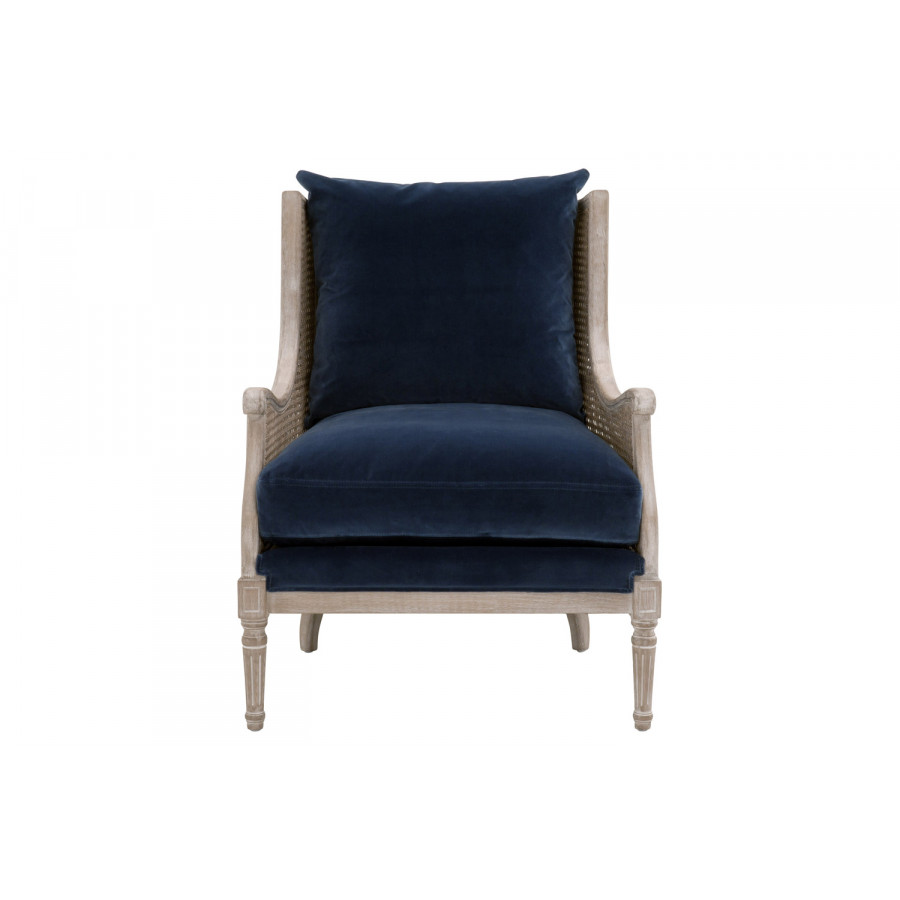 Essentials Churchill Club Chair - Denim Velvet