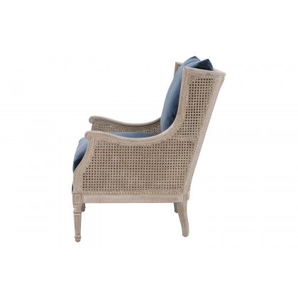 Essentials Churchill Club Chair - Denim Velvet