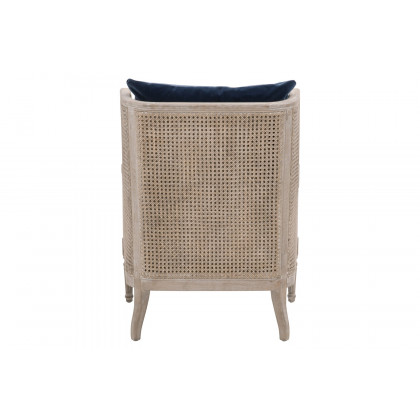 Essentials Churchill Club Chair - Denim Velvet