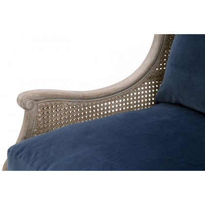 Essentials Churchill Club Chair - Denim Velvet