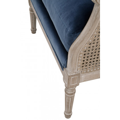 Essentials Churchill Club Chair - Denim Velvet
