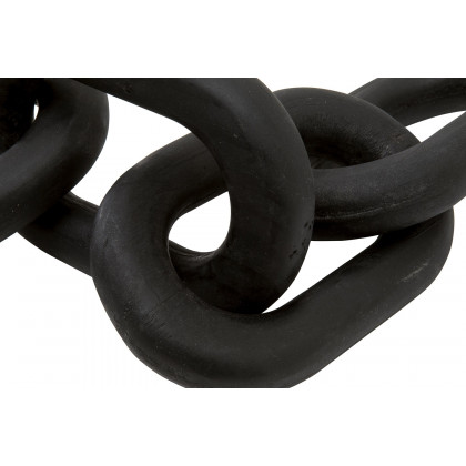 Essentials Bella Antique Cinq Wood Link - Black Wash Pine