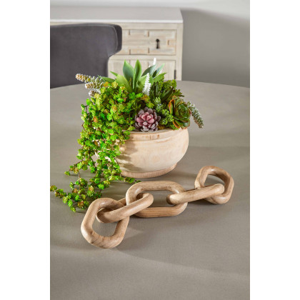Essentials Bella Antique Cinq Wood Link - Smoke Gray Pine