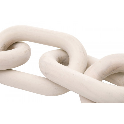 Essentials Bella Antique Cinq Wood Link - White Wash Pine