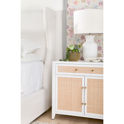 Essentials Bella Antique Cinq Wood Link - White Wash Pine