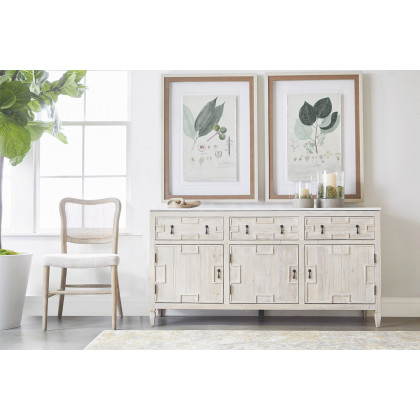 Essentials Bella Antique Cinq Wood Link - White Wash Pine