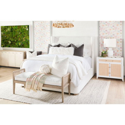 Essentials Bella Antique Cinq Wood Link - White Wash Pine