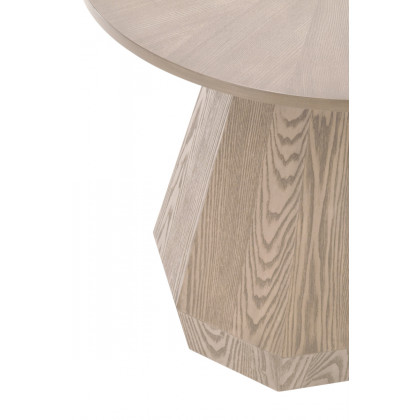 Essentials Coulter Round End Table - Natural Gray Ash