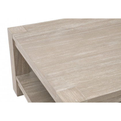 Essentials Adler Rectangular Coffee Table - Natural Gray Ash, Acacia