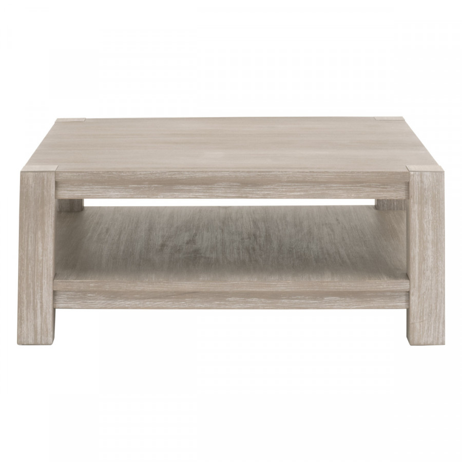 Essentials Adler Square Coffee Table - Natural Gray Ash, Acacia