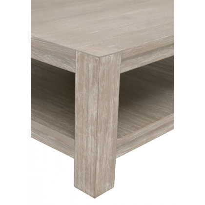 Essentials Adler Square Coffee Table - Natural Gray Ash, Acacia